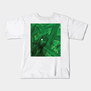 Green Acrylic Paint on Paper Kids T-Shirt